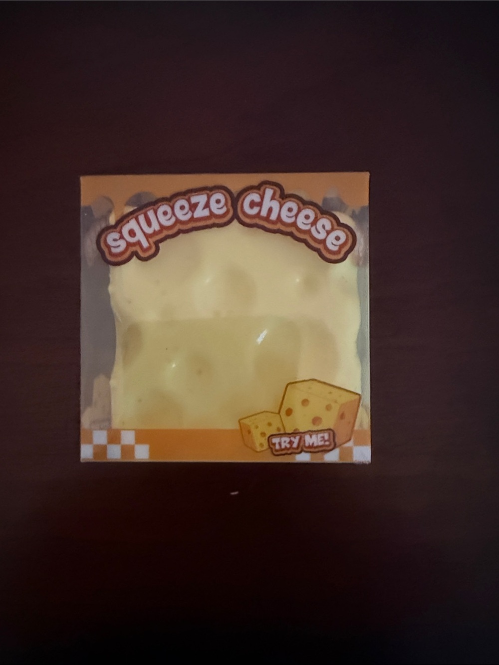 Squeeze cheese squishy